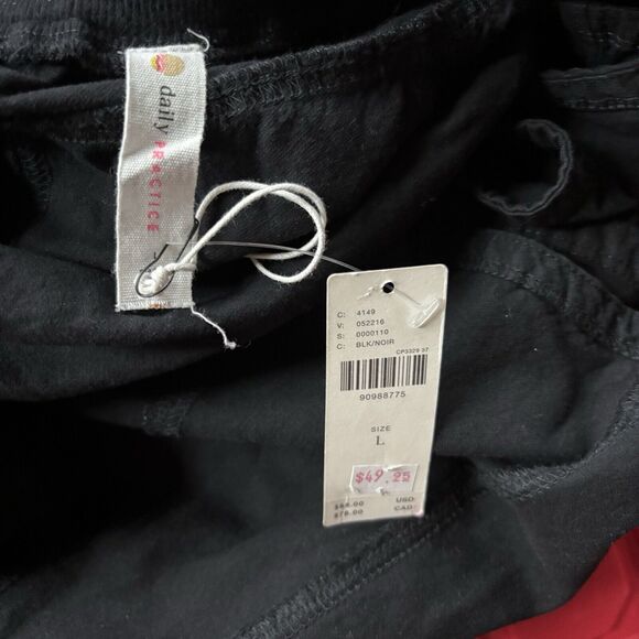 NWT Daily Practice Anthropologie Size L Black Courtside Mini Skirt Tennis Golf - Picture 2 of 4